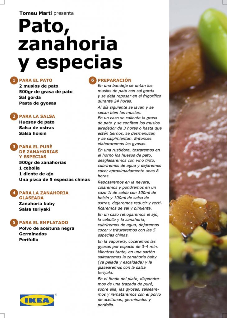 Receta - Pato, zanahoria y especias, por Tomeu Martí en #algosecocinaenIKEA