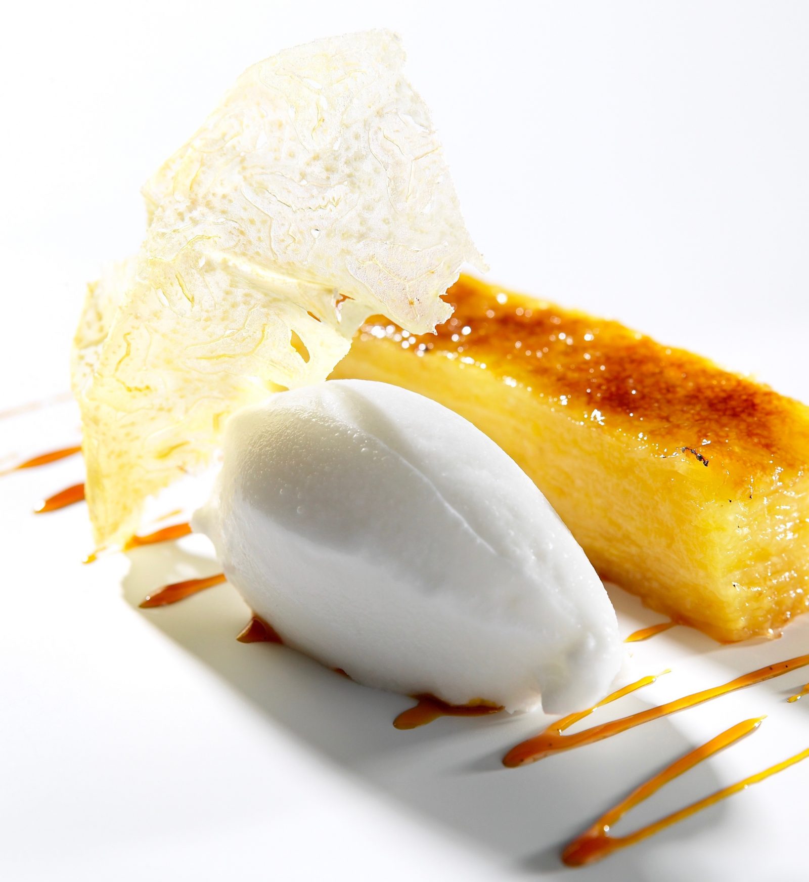 Caramelised Pineapple & Ginger Lasagne With a Coconut Sorbet (1)