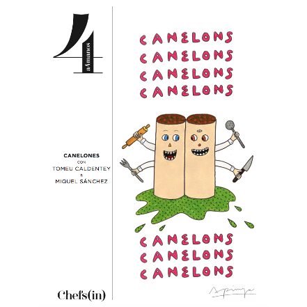 Los canelones nos recuerdan a hogar y familia. Nos retrotraen a cuando éramos niños, a Navidad, al almuerzo de un domingo. Las posibilidades son tan extensas y las farsas (rellenos) casi ilimitadas, por lo que se convierten en un aliado único para ser plato estrella o un acompañamiento excepcional. Las recetas que hemos recogido en este curso A4MANOS se centran en mostrar a los alumnos diferentes opciones de elaboración de un plato que se adapta a tendencias y preferencias diversas: canelón vegetariano, canelón 2001 (receta propia del chef Tomeu Caldentey, que ostenta una estrella Michelin desde 2004), canelón de gamba y salmón o, como despedida, un canelón de piña relleno de queso fresco, a modo de postre.