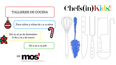 Talleres de cocina para niños en Navidad
