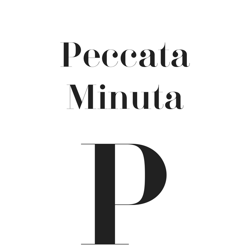 Peccata Minuta