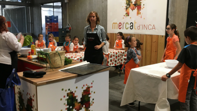 Los Chefs(in)Kids! en el Mercat d’Inca