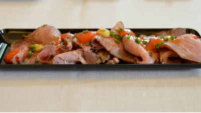Tataki de presa de cerdo