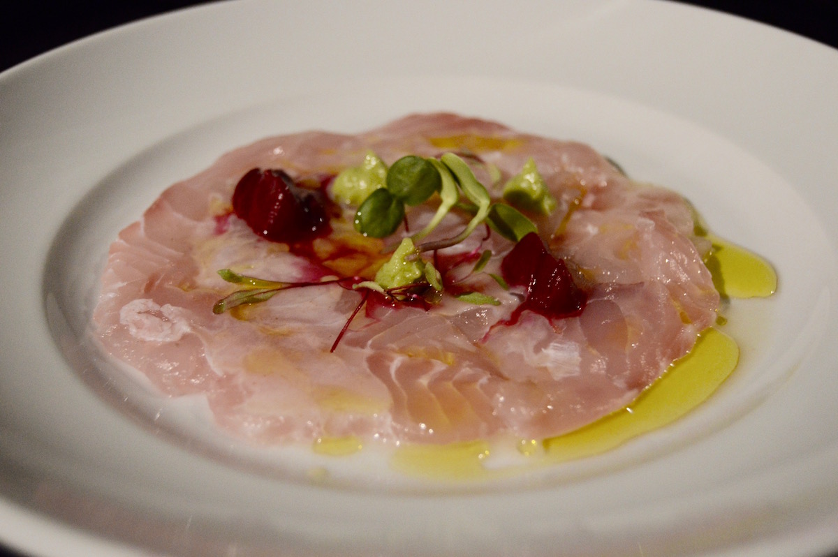 Hidden Kitchen con Miquel Sanchez en Gran Melia de Mar - Carpaccio de pescado de roca