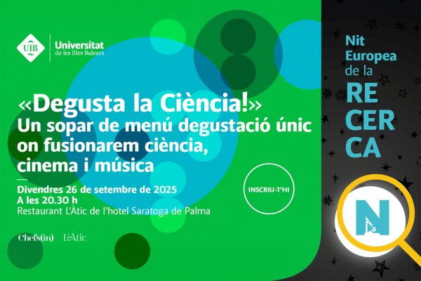 Degusta la Ciència - Nit Europea de la Recerca - Ariadna Salvador - Juan Pinel - 26 de setembre de 2025