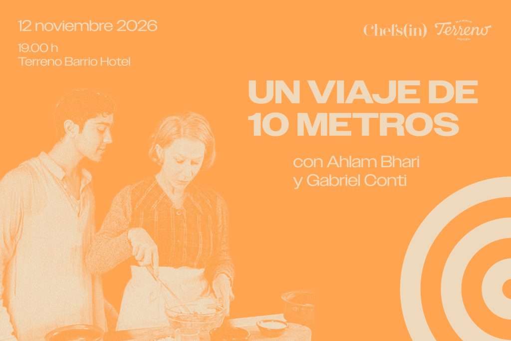 Este evento forma parte del 1er Festival Cine&Cena by Chefs(in). Si quieres abonarte al festival completo o a más de una película, con un descuento o dos, por supuesto, accede directamente al ABONO DE TEMPORADA.

Cine y cena. Una combinación que siempre es un éxito, pero a la manera Chefs(in) y de la mano de Terreno Barrio Hotel. Veremos en pantalla grande Un viaje de diez metros (2014) y los chefs Ahlam Bahri (Yumee) y Gabriel Conti (Destape) prepararán el menú basado en la película. ¿Vienes?

Jueves 12 de noviembre 2026, 19:00h. Terreno Barrio Hotel - MALLORCA.